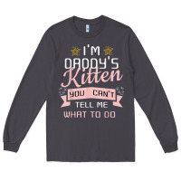 Smoke daddy's kitten ddlg littlespace daddy dom cgl t shirt Long Sleeve Tee - linhVisuals