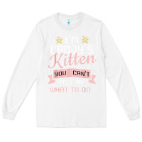 White daddy's kitten ddlg littlespace daddy dom cgl t shirt Long Sleeve Tee - linhVisuals