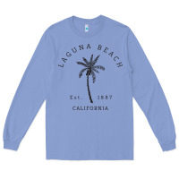 Colony Blue retro cool laguna beach california palm tree unique novelty sweatshirt Long Sleeve Tee - linhVisuals