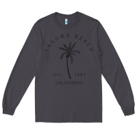 Smoke retro cool laguna beach california palm tree unique novelty sweatshirt Long Sleeve Tee - linhVisuals