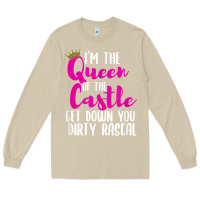 Mushroom i’m the queen of the castle get down you dirty rascal t shirt Long Sleeve Tee - linhVisuals
