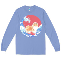 Colony Blue rough collie t  shirt rough collie gifts   ocean waves surfing rough c Long Sleeve Tee - linhVisuals