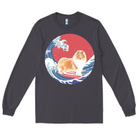 Smoke rough collie t  shirt rough collie gifts   ocean waves surfing rough c Long Sleeve Tee - linhVisuals