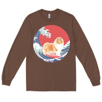 Chestnut rough collie t  shirt rough collie gifts   ocean waves surfing rough c Long Sleeve Tee - linhVisuals