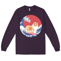 Plum rough collie t  shirt rough collie gifts   ocean waves surfing rough c Long Sleeve Tee - linhVisuals