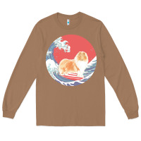 Toasted Coconut rough collie t  shirt rough collie gifts   ocean waves surfing rough c Long Sleeve Tee - linhVisuals