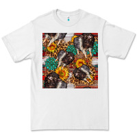 White baby hampshire pig sunflowers seamless pattern Premium Tee - FaDigitalArtStudio