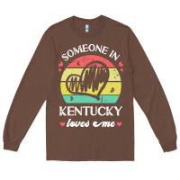 Chestnut someone in kentucky loves me t  shirt someone in kentucky loves me fun Long Sleeve Tee - linhVisuals