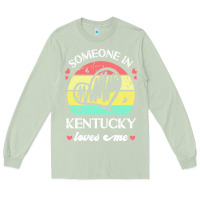 Matcha someone in kentucky loves me t  shirt someone in kentucky loves me fun Long Sleeve Tee - linhVisuals