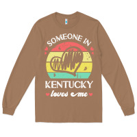 Toasted Coconut someone in kentucky loves me t  shirt someone in kentucky loves me fun Long Sleeve Tee - linhVisuals