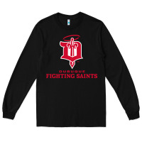 Black the-dubuque-fighting-saints-pen Long Sleeve Tee - linhVisuals