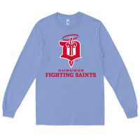Colony Blue the-dubuque-fighting-saints-pen Long Sleeve Tee - linhVisuals