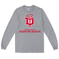 Heather Grey the-dubuque-fighting-saints-pen Long Sleeve Tee - linhVisuals