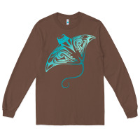 Chestnut hawaii tribal manta ray hawaiian shirt shark lover t shirt Long Sleeve Tee - linhVisuals