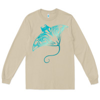 Mushroom hawaii tribal manta ray hawaiian shirt shark lover t shirt Long Sleeve Tee - linhVisuals