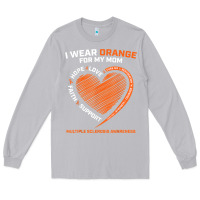Moon Dust i wear orange for my mom ms multiple sclerosis awareness t shirt Long Sleeve Tee - linhVisuals