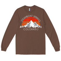 Chestnut retro vintage steamboat springs colorado distressed t shirt Long Sleeve Tee - linhVisuals