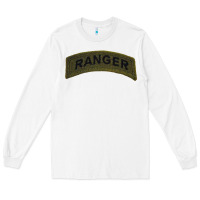 White army ranger tab subdued infantry grunt pullover hoodie Long Sleeve Tee - linhVisuals