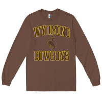 Chestnut kids wyoming cowboys apparel gameday arch over cowboys t shirt Long Sleeve Tee - linhVisuals