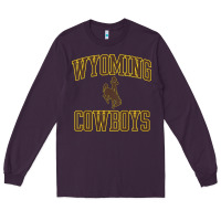 Plum kids wyoming cowboys apparel gameday arch over cowboys t shirt Long Sleeve Tee - linhVisuals