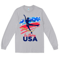 Moon Dust ice skating dance support the team tshirt usa flag t shirt Long Sleeve Tee - linhVisuals