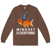 Chestnut mindset motivational quote cute goldfish shark fish t shirt Long Sleeve Tee - linhVisuals