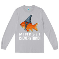 Moon Dust mindset motivational quote cute goldfish shark fish t shirt Long Sleeve Tee - linhVisuals