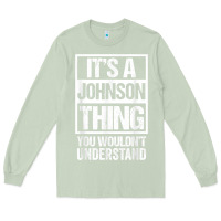 Matcha it's a johnson thing   you wouldn't understand   family name t shirt Long Sleeve Tee - linhVisuals
