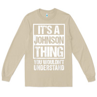 Mushroom it's a johnson thing   you wouldn't understand   family name t shirt Long Sleeve Tee - linhVisuals