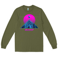 Army Green pink sun   official gunship t shirt Long Sleeve Tee - linhVisuals