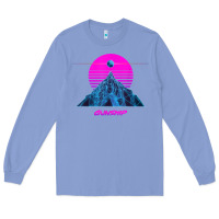 Colony Blue pink sun   official gunship t shirt Long Sleeve Tee - linhVisuals