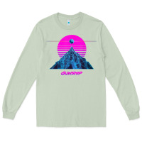 Matcha pink sun   official gunship t shirt Long Sleeve Tee - linhVisuals