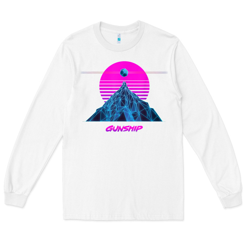 Pink Sun   Official Gunship T Shirt Long Sleeve Tee by linhVisuals | Teevron
