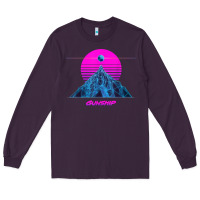 Plum pink sun   official gunship t shirt Long Sleeve Tee - linhVisuals