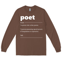 Chestnut poet definition funny for poet drama poetry poems t shirt Long Sleeve Tee - linhVisuals