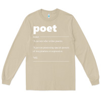 Mushroom poet definition funny for poet drama poetry poems t shirt Long Sleeve Tee - linhVisuals