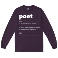 Plum poet definition funny for poet drama poetry poems t shirt Long Sleeve Tee - linhVisuals