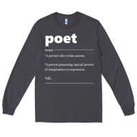 Smoke poet definition funny for poet drama poetry poems t shirt Long Sleeve Tee - linhVisuals