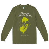 Army Green home of the jersey devil   new jersey, usa t shirt Long Sleeve Tee - linhVisuals