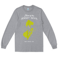 Heather Grey home of the jersey devil   new jersey, usa t shirt Long Sleeve Tee - linhVisuals