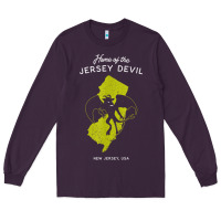 Plum home of the jersey devil   new jersey, usa t shirt Long Sleeve Tee - linhVisuals