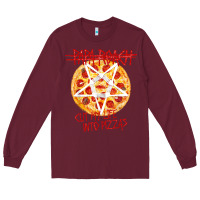 Burgundy papa roach   official merchandise  cut my life into pizzas t shirt Long Sleeve Tee - linhVisuals