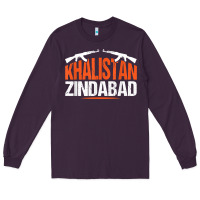 Sikh Khalistan Zindabad Singh Punjabi T Shirt Long Sleeve Tee | Teevron