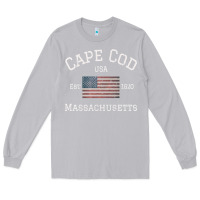 Moon Dust cape cod massachusetts american flag usa travel vintage pullover hoodi Long Sleeve Tee - linhVisuals