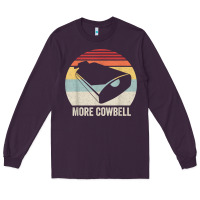 Plum retro more cowbell shirt funny drummer gift vintage t shirt Long Sleeve Tee - linhVisuals
