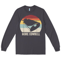 Smoke retro more cowbell shirt funny drummer gift vintage t shirt Long Sleeve Tee - linhVisuals