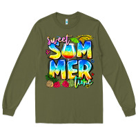 Army Green summer time Long Sleeve Tee - CowhideDigitalArt