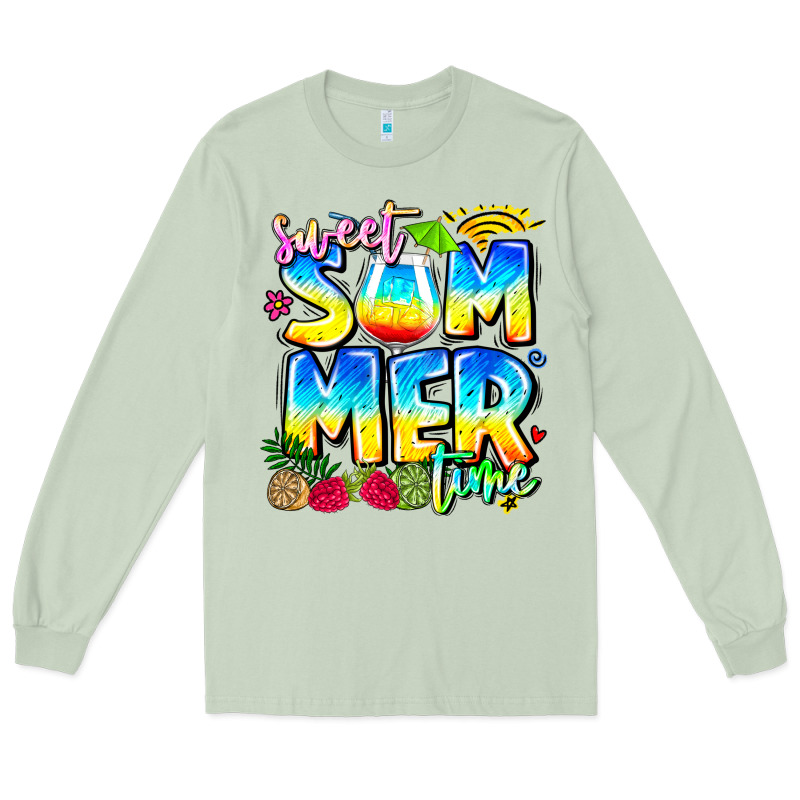 Summer Time Long Sleeve Tee by CowhideDigitalArt | Teevron