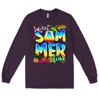 Plum summer time Long Sleeve Tee - CowhideDigitalArt