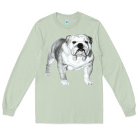 Matcha English Bulldog Art Long Sleeve Tee - linhVisuals